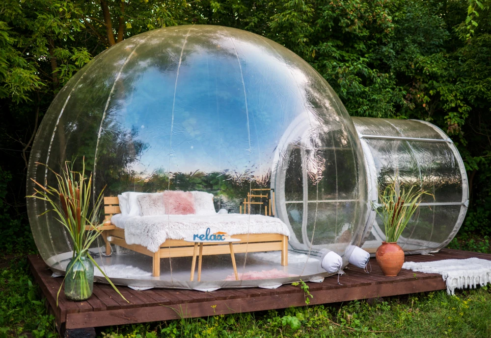 bubble clear tent